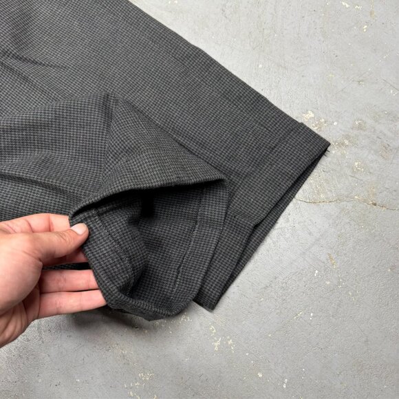 Polo Ralph Lauren Pleated Dress Pants Cotton Wool Trousers Houndstooth 36x27 - Picture 8 of 11